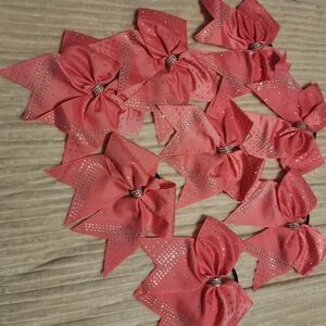 Sparkling Pink Star Hair Clips
